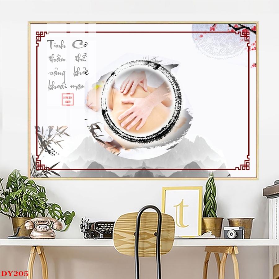 Tranh Tráng Gương Chủ Đề Thảo Dược Đông Y - Spa Dưỡng Sinh DS01