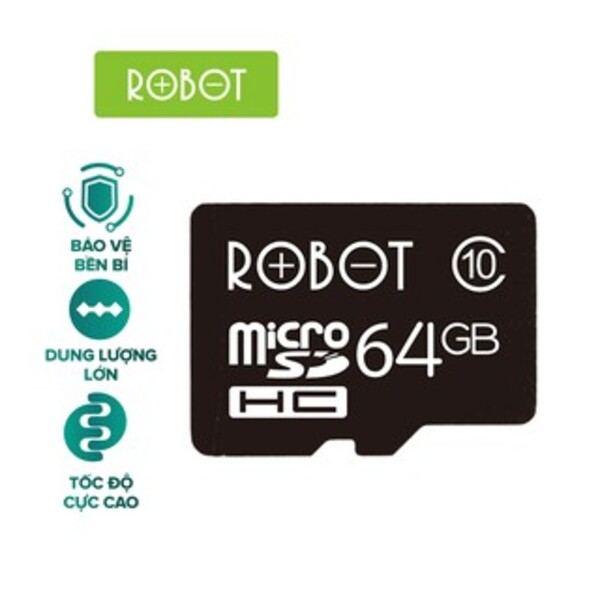 Thẻ Nhớ Micro SD ROBOT TF Card 16GB/ 32GB/ 64GB - Hàng chính hãng