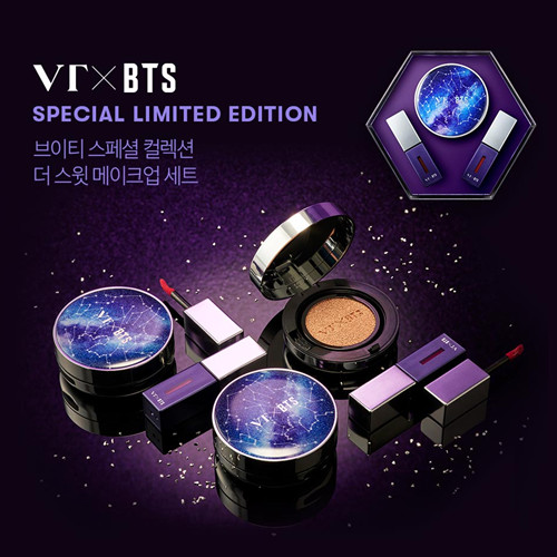 Sản Phẩm Phấn nước CC Cushion số 21 + Son môi VT X BTS THE SWEET SPECIAL EDITION màu 01 Velvet Burgundy-Đỏ nhung