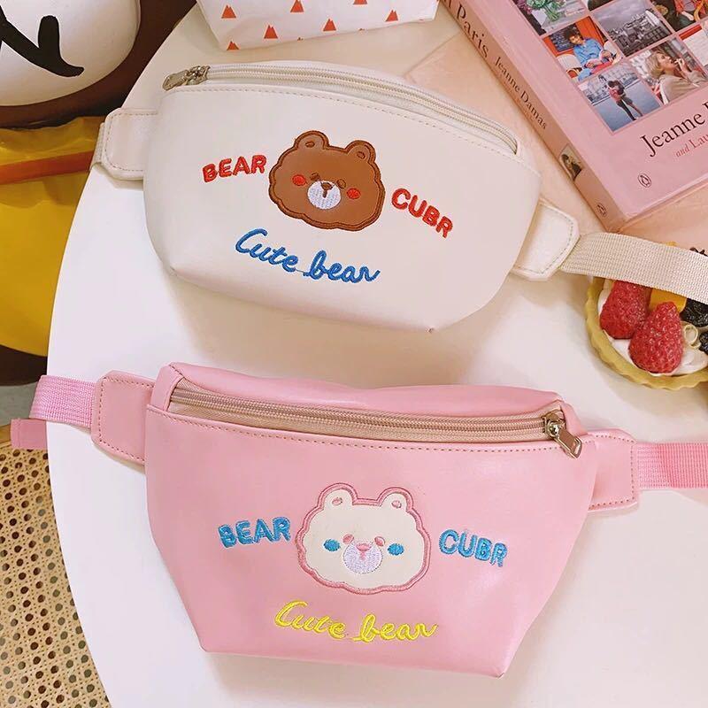 Japanese Students WildinsKorean Style Slanted Chest Bag Women2020New Fashion Net Popular Cute Bear Purse