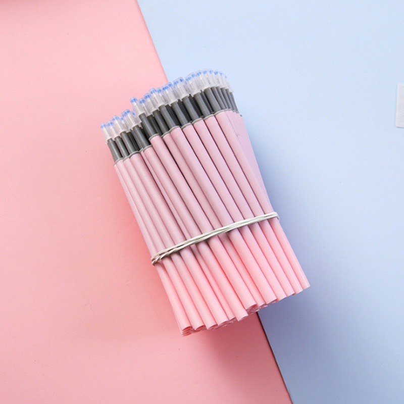 Bút Bi Nước Mực Đen 0.5mm Họa Tiết Caro Dễ Thương