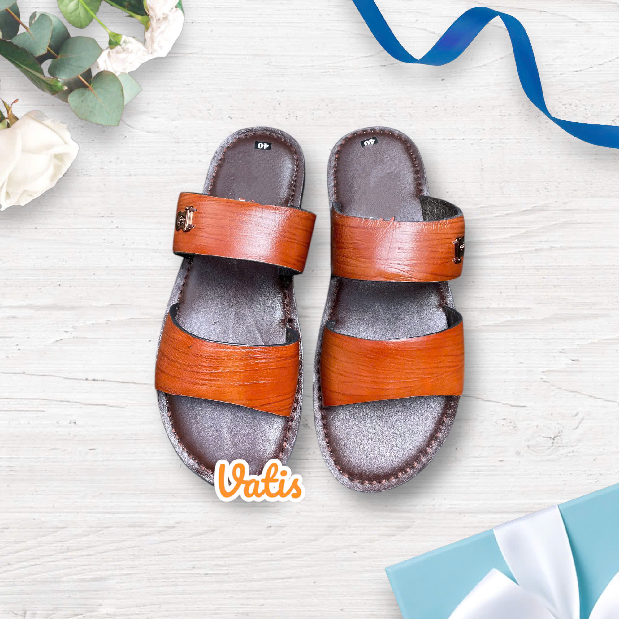 DÉP DA BÒ QUAI NHỊ CAO CẤP VATIS 0311