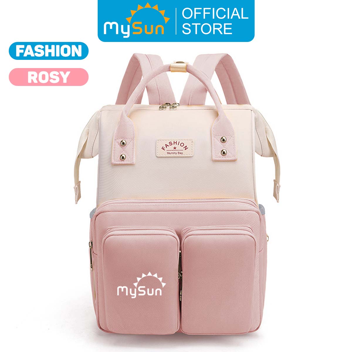 Túi đựng bỉm sữa đa năng cho mẹ và bé size to phong cách Hàn Quốc MySun Fashion