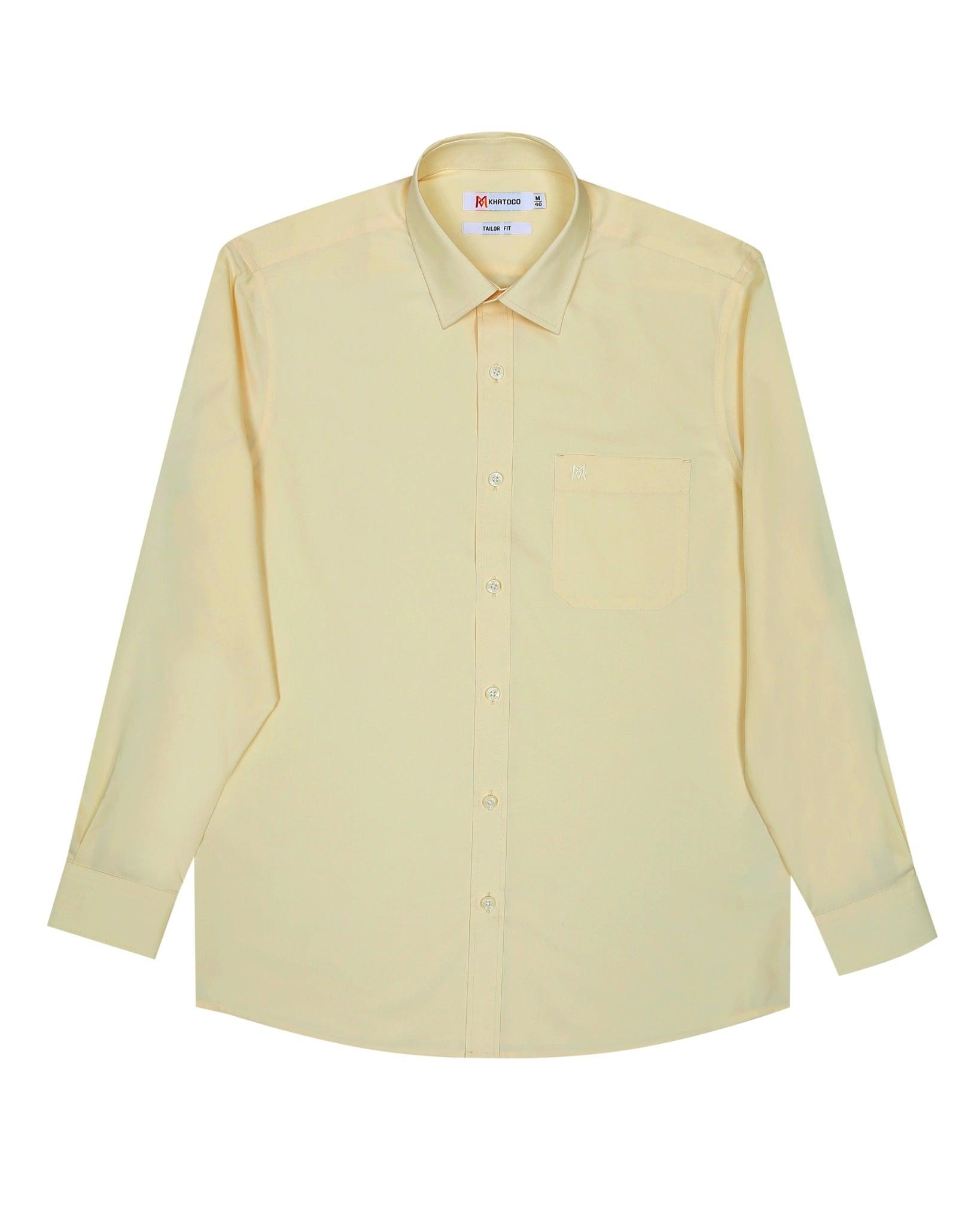 Áo sơ mi nam KHATOCO Tailor Fit dài tay A1MD360T1-CNVA444-2708-D