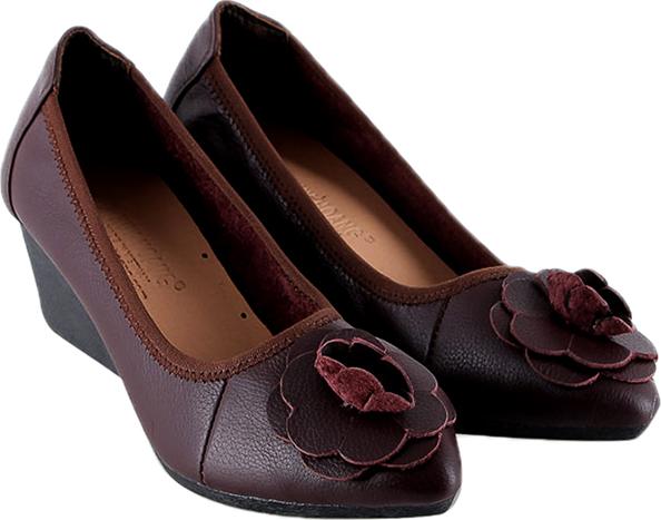 Giày Nữ Da Bò 5 Phân Huy Hoàng HT7943 - Nâu Đất Size 36