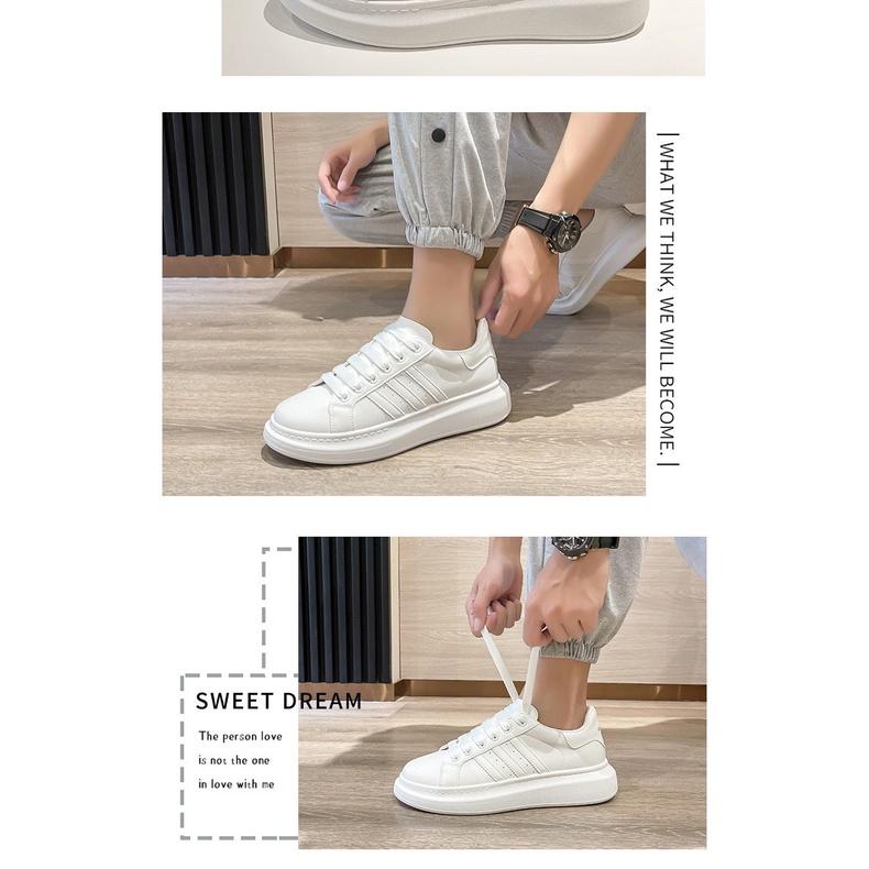 Giày sneaker đế cao nam nữ phối sọc thời trang - ALEX