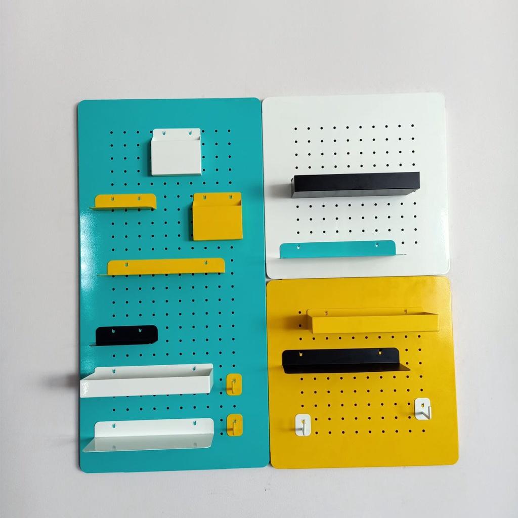 Bảng lỗ Pegboard Dola Home kim loại cao cấp tiện dụng trang trí phòng khách phòng ngủ phòng làm việc bảo hành 12 tháng