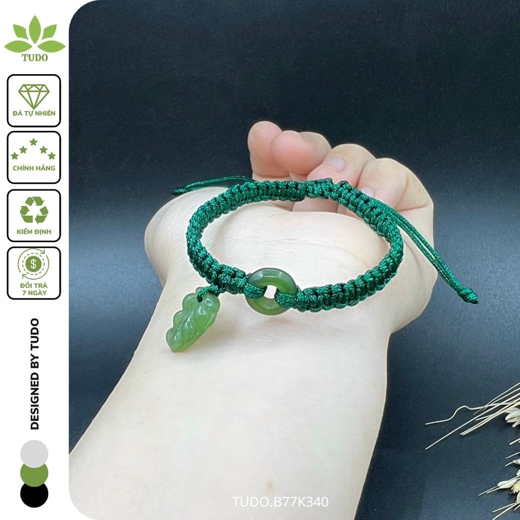 Vòng Tay Nữ Đẹp - Vòng Phong Thủy Đa Mệnh TUDO VTCNB B77K340 Charm Lá Bồ Đề, Đồng Điếu Hippy