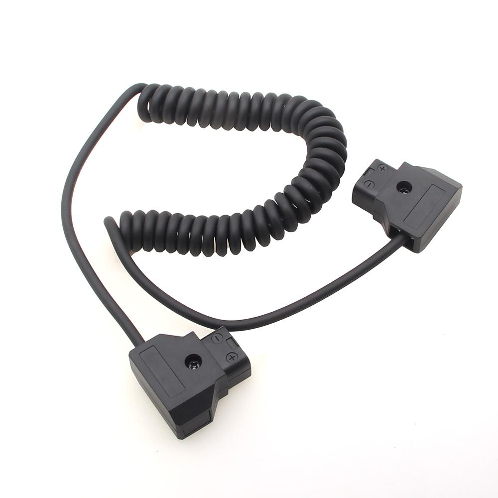 Coiled D - TAP to Dtap M / M Cable for DSLR