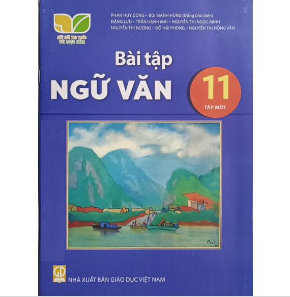 Sách - Bài tập Ngữ Văn 11 tập 1 Kết Nối và 2 tập giấy kiểm tra kẻ ngang vỏ xanh