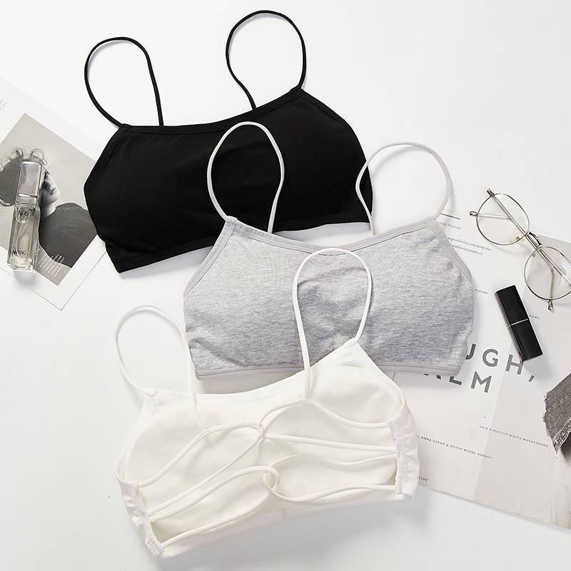 [Sỉ lẻ] Áo bra 2 dây nữ Có Đệm Ngực, LƯNG ĐAN LỒNG vải thun cotton siêu co giãn CAO CẤP mềm mịn thấm hút mồ hôi tốt