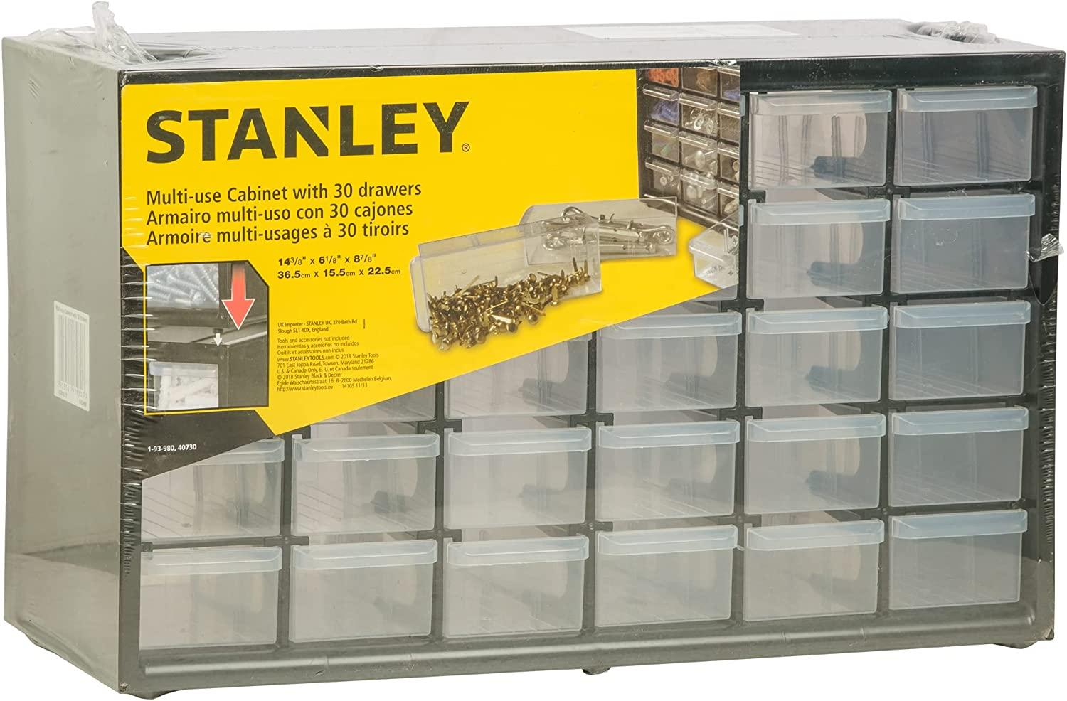 TỦ ĐỰNG LINH KIỆN 30 NGĂN (365Х155Х225)MM STANLEY 1-93-980 - HÀNG CHÍNH HÃNG