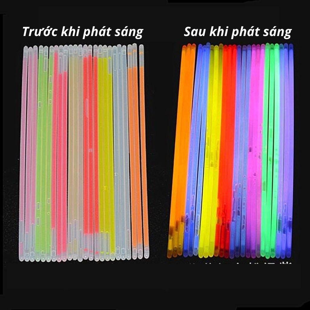 Bộ 100 que phát sáng dạ quang đủ màu sặc sỡ, lightstick phát sáng trong bóng tối RAMBO TOYS