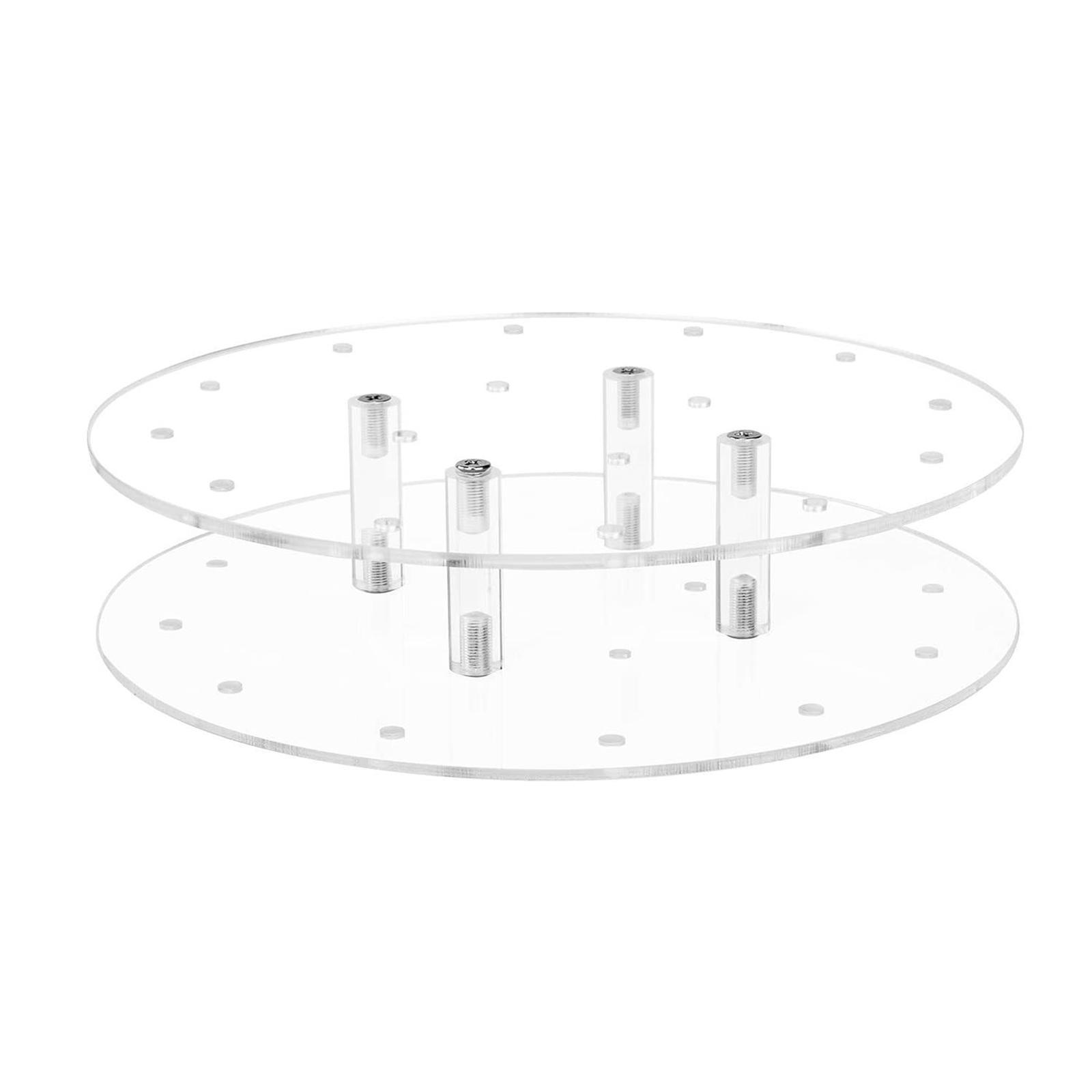 Clear Acrylic Cake Display Stand 16 Holes Cake Holder for Thanksgiving Decor
