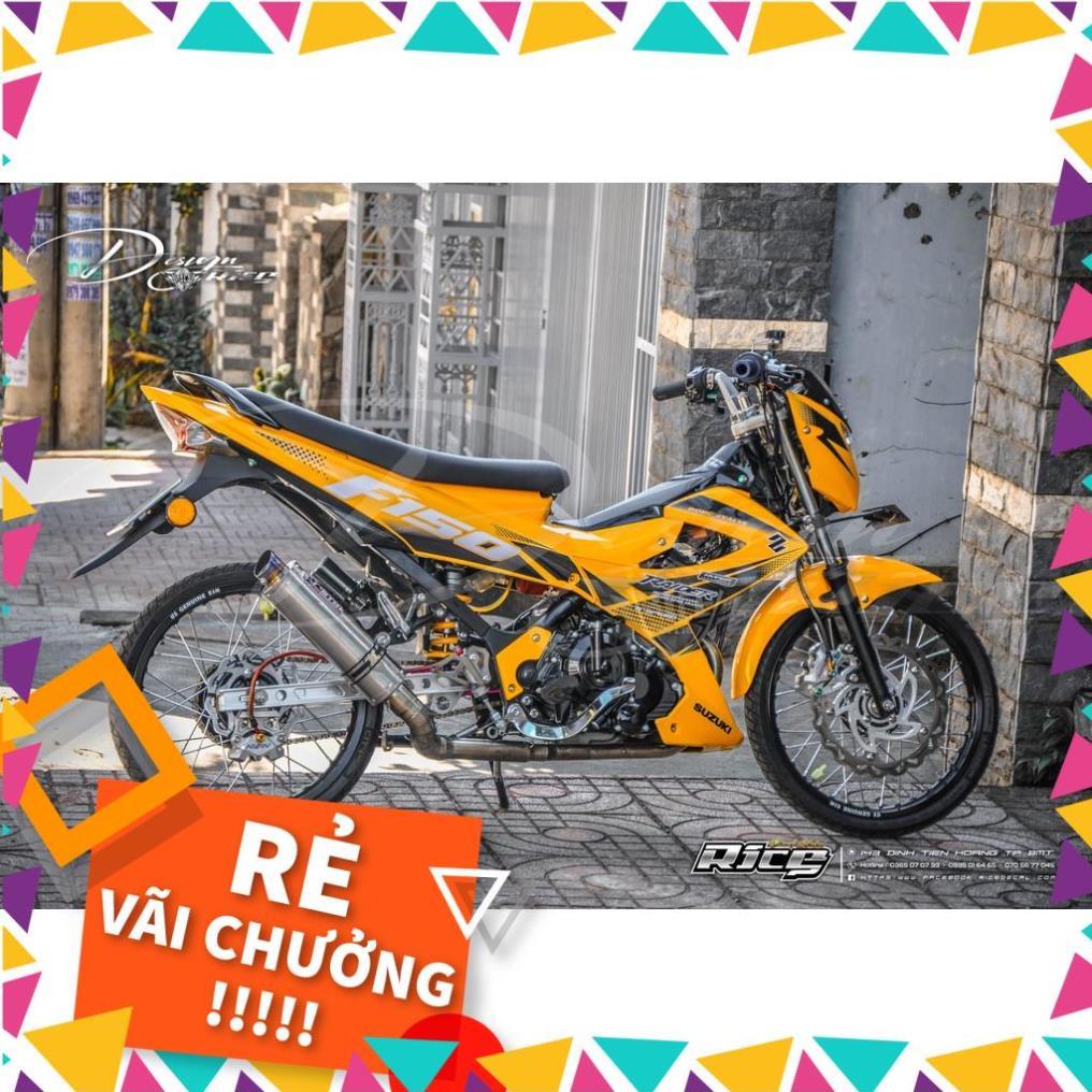 Tem Rời Raider Xăng Cơ 2014 Mẫu Vàng Đen Trắng Chữ F150