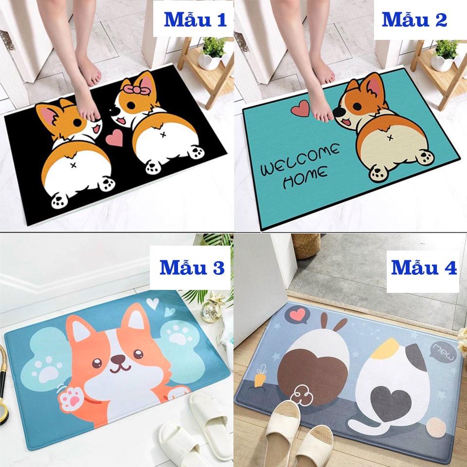 THẢM LAU CHÂN , THẢM CHÙI CHÂN 3D CHỐNG TRƠN TRƯỢT 40x60CM