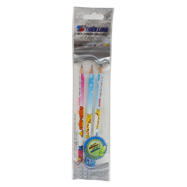 Bộ 2 Vỉ 3 Bút Chì Gỗ GP-03
