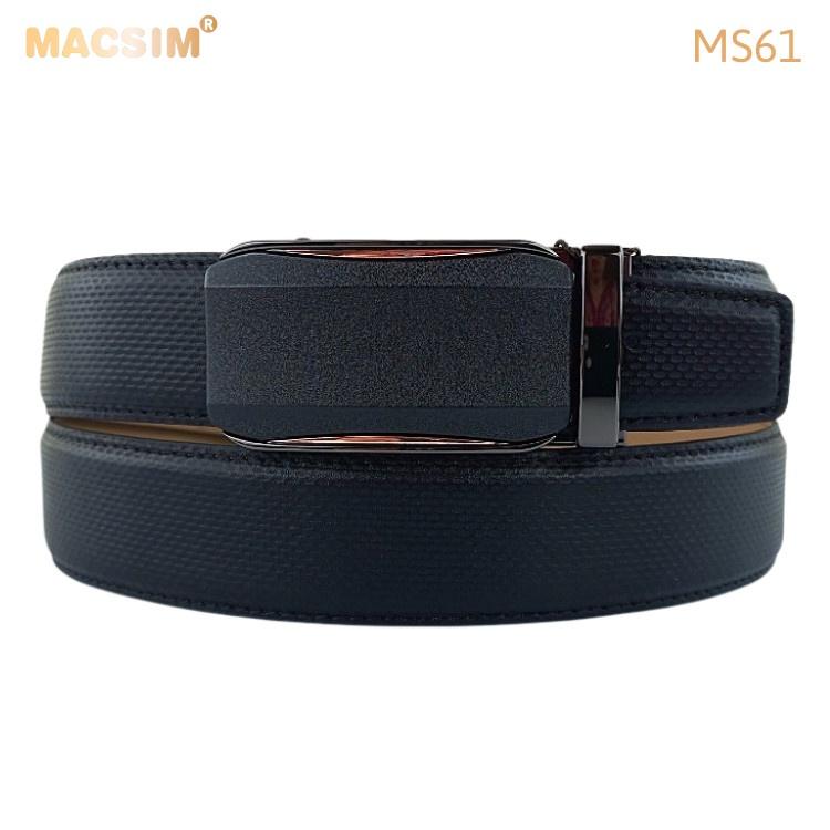 Thắt lưng nam -Dây nịt nam da thật cao cấp nhãn hiệu Macsim MS61