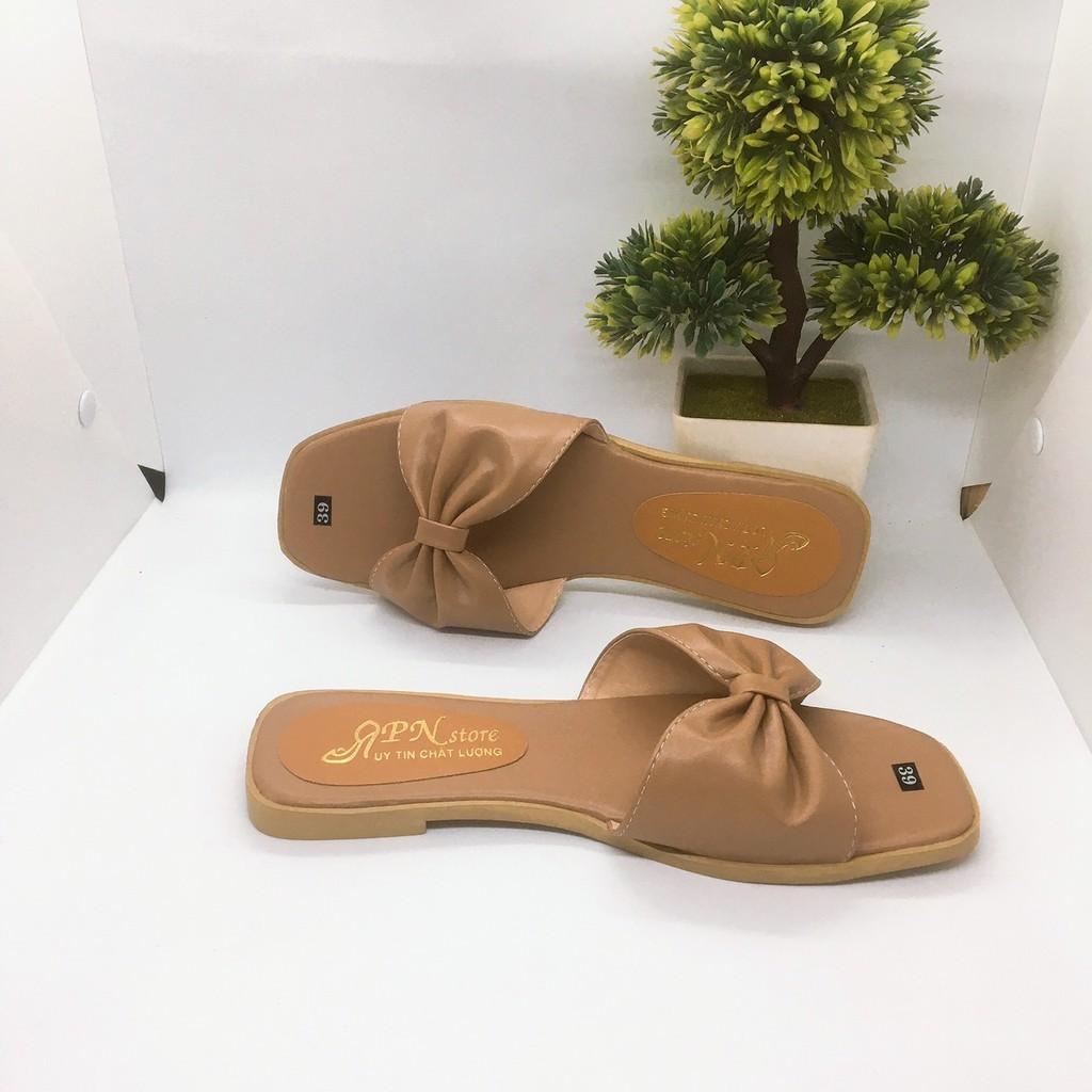 Hàng y hình Dép quai nơ thời trang, nơ buộc kiểu mới T&T