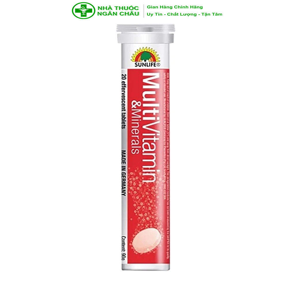 Viên sủi Mulvitamin & Minerals Made in Germany - Bổ sung vitamin & khoáng chất cho cơ thể. Hỗ trợ tăng cường sức khỏe