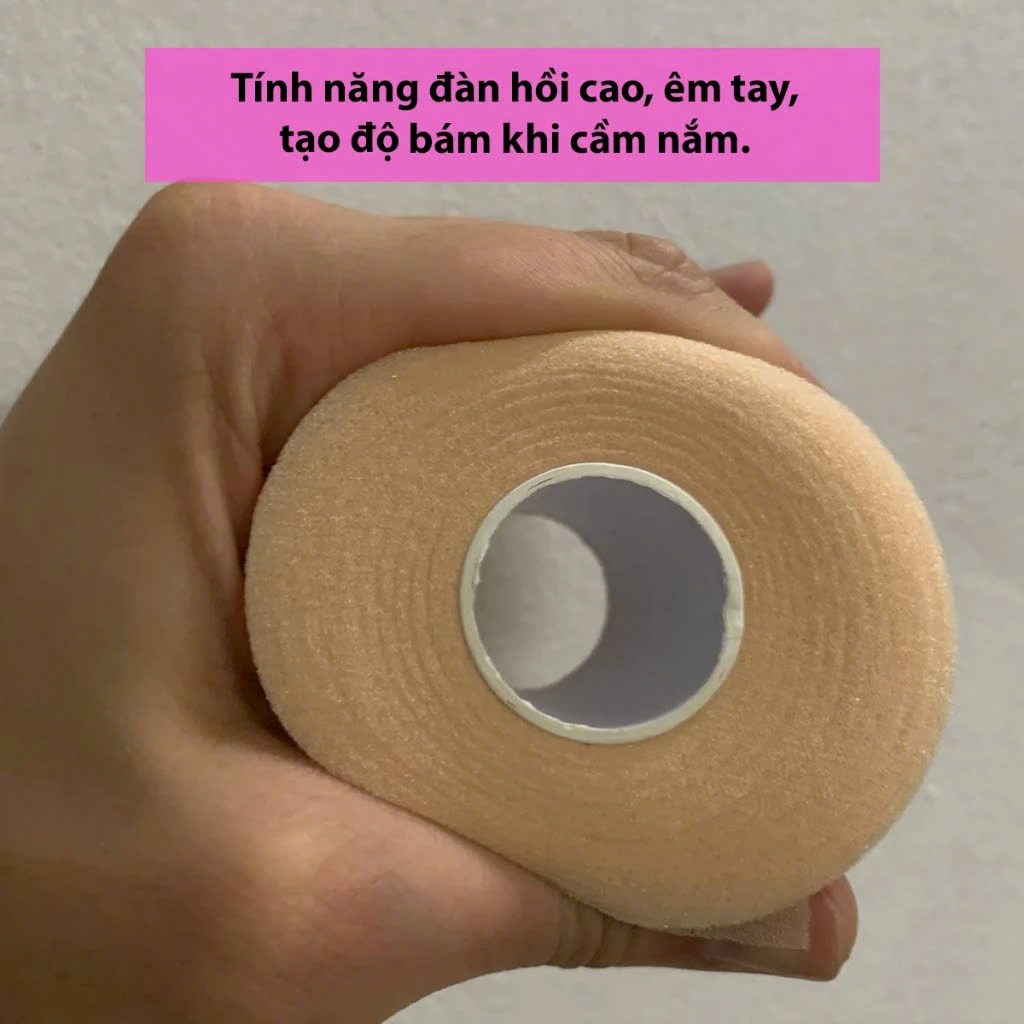 Quấn cốt vợt cầu lông bảo vệ cốt vợt cầu lông dài 6cmx27m mềm mại, thấm hút mồ hôi Quấn Cốt Cán Vợt pickleball, tennis, bóng bàn