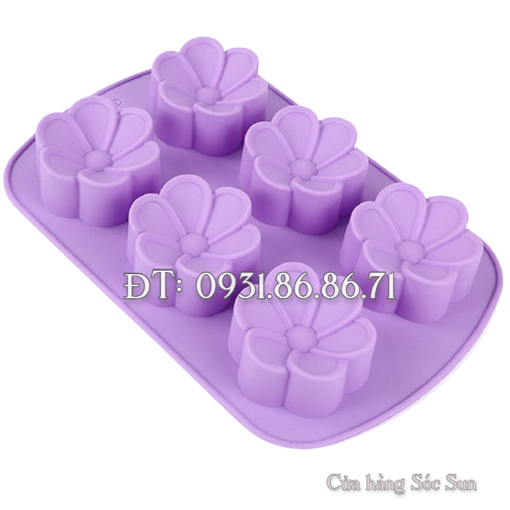 Khuôn silicon 6 hoa mai – Mã số 1482