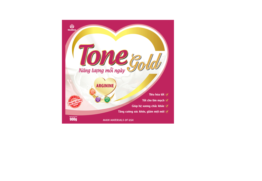 Sữa bột TONE GOLD (400g) của hãng Medibest dành cho người bệnh cần phục hồi sức khỏe, người già rất tốt cho tim mạch-Tặng khăn lau đa năng