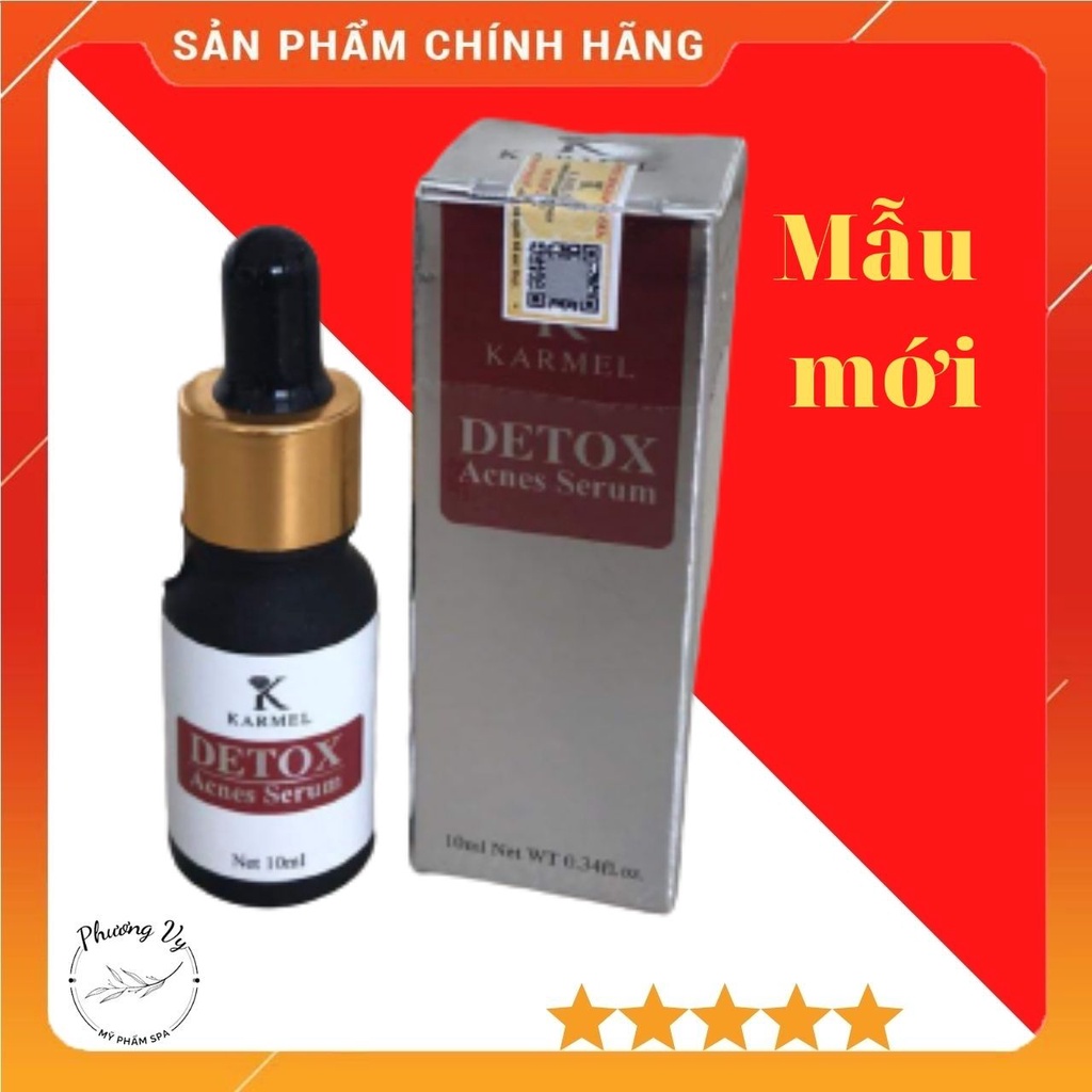 SERUM MỤN DETOX ACNES KARMEL 10ml -Ngừa Mụn, mờ vết thâm, mờ nám, tái tạo da, dưỡng trắng da ( mẫu mới )