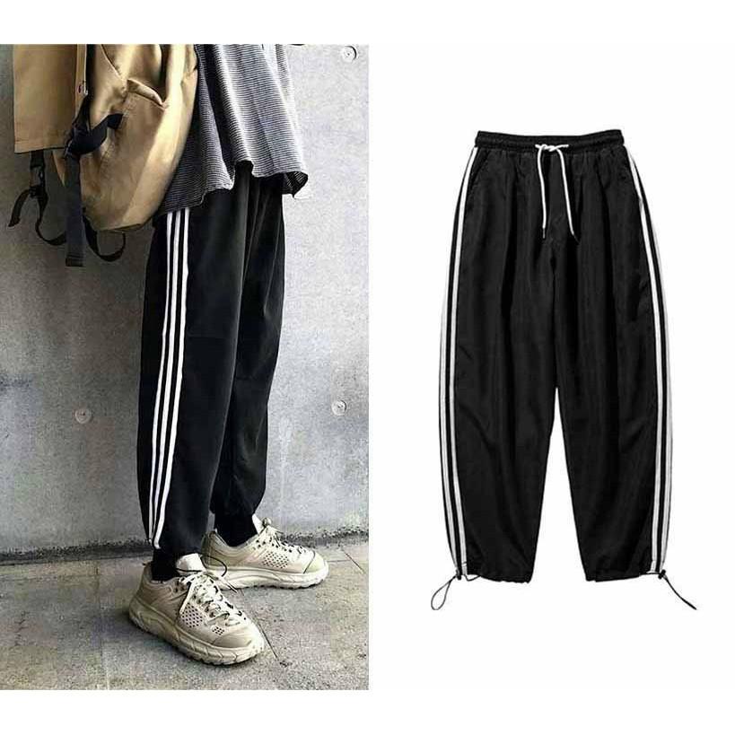 Quần jogger thể thao vải thun nỉ co giãn dày dặn y ảnh