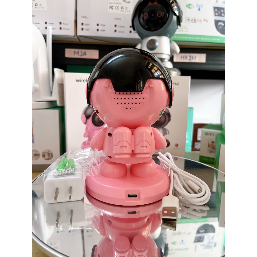Camera WIFI iCam ROBOT PHI HÀNH GIA A5 - Thiết Kế Mới - Có Tính Năng Nghe Gọi Trực Tiếp - Hàng nhập khẩu