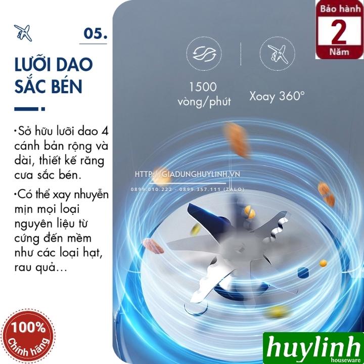 Máy làm - nấu sữa hạt mini Dingo DCB600 - dung tích 600ml - Đa chức năng [Đỏ - Xanh] - Hàng chính hãng