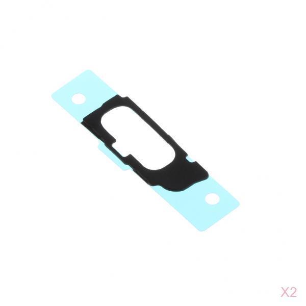 For Samsung Galaxy S7 Edge,2 Pieces Button Bracket Holder Rubber Gasket Black