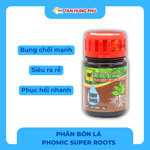Phân Bón Lá NPK Sinh Học Đầu Trâu MK PHOMIC SUPER ROOTS chai 100ml