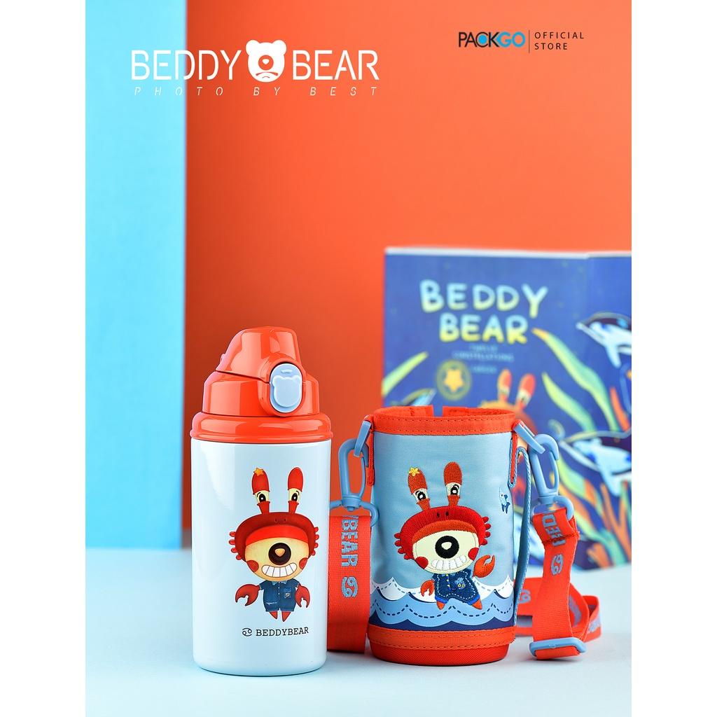 Bình giữ nhiệt cho Bé Trai hoặc Gái BEDDYBEAR - Dung tích 580 ml - 3 Nắp thay thế - Dòng họa tiết Chòm sao Cự Giải - phù hợp Bé 2 tuổi trở lên - Bảo hành chính hãng 2 năm