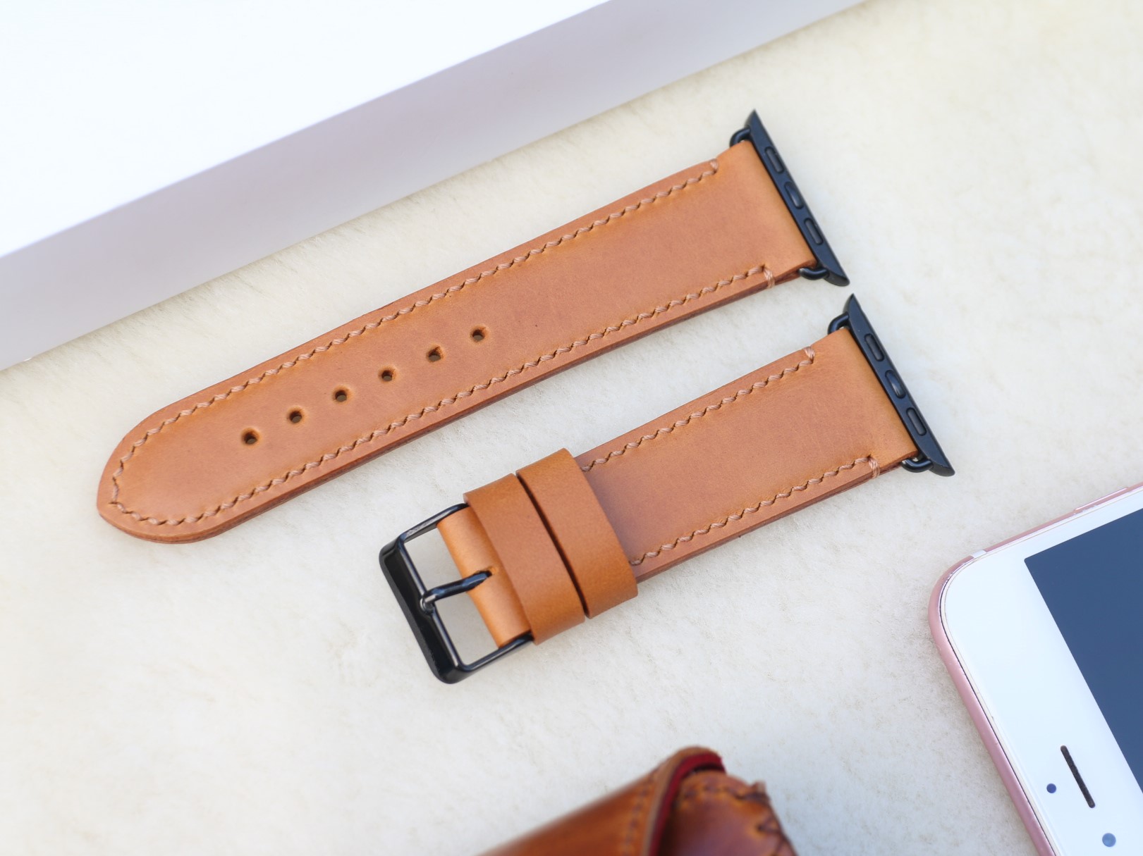 Dây Da Thay Thế Dành Cho Apple Watch - Handmade