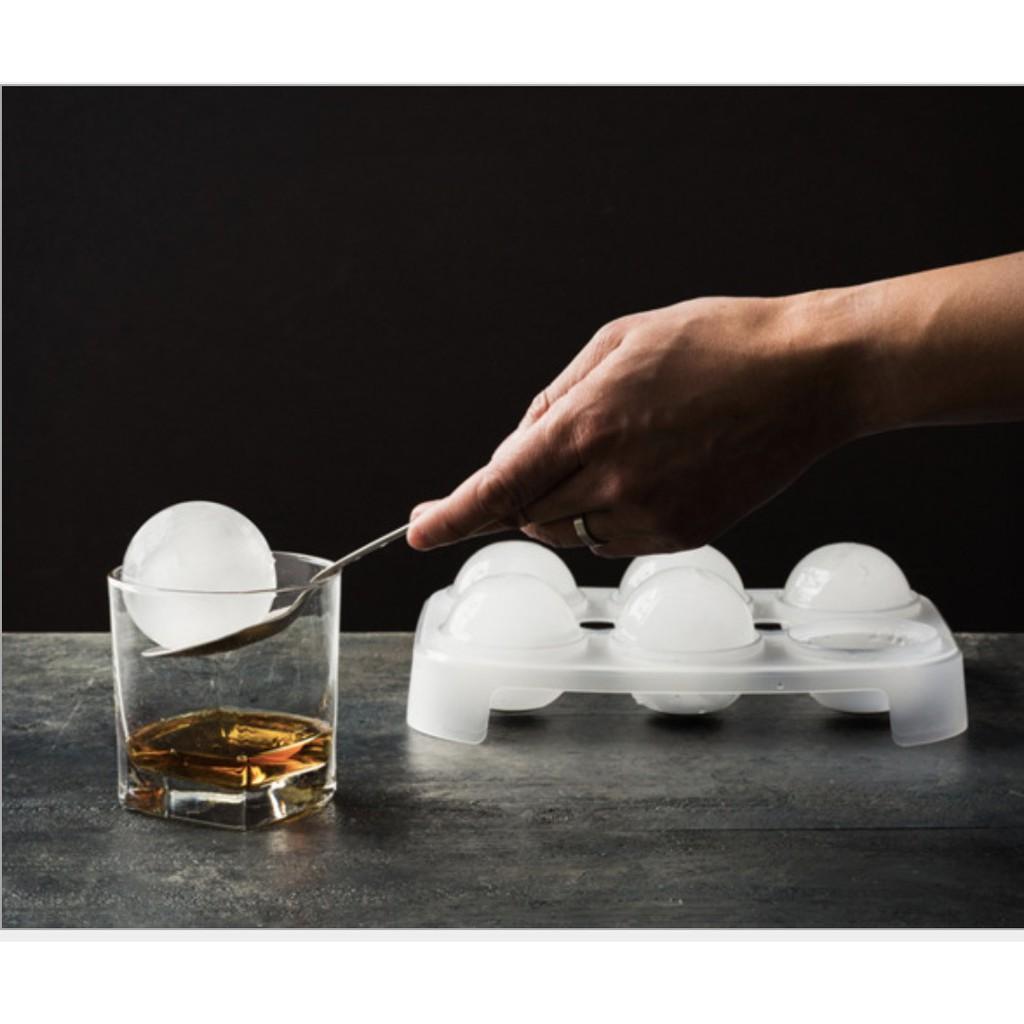 KHAY NHỰA LÀM ĐÁ TRÒN TÂY ÂU WHISKEY ICE BALL