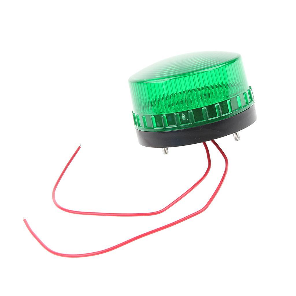 2x LED Beacon Amber Flashing Strobe Signal Warning Light Lamp