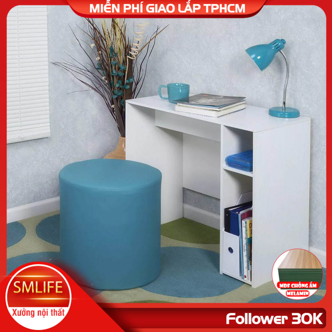 Bàn làm việc, bàn học gỗ hiện đại SMLIFE Darth | Gỗ MDF dày 17mm chống ẩm | D80xR45xC75cm