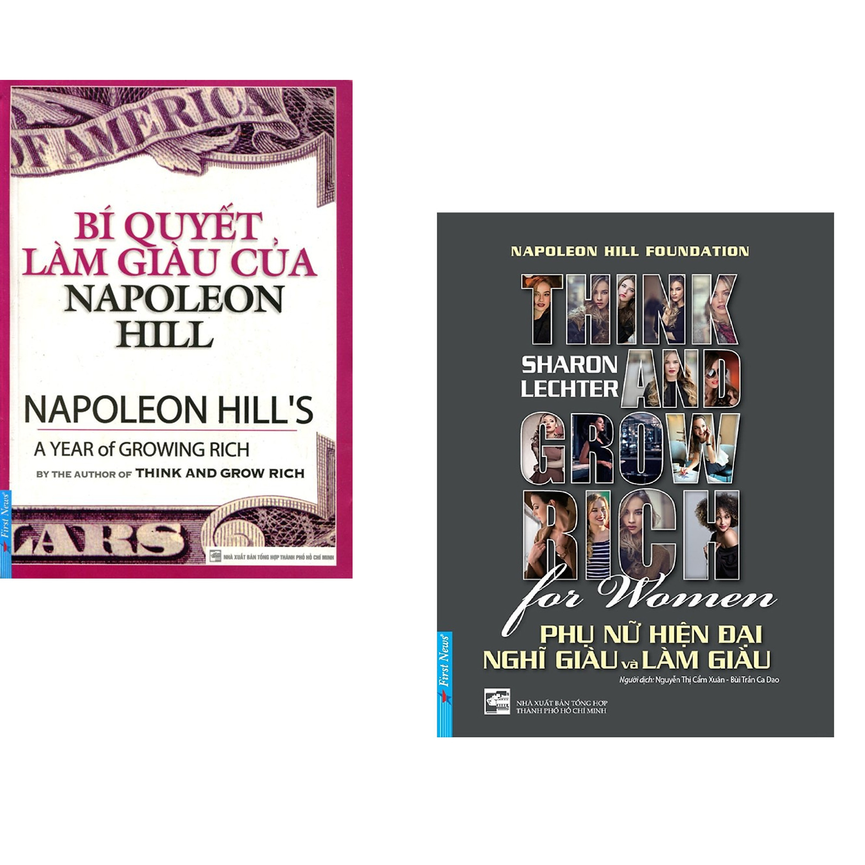 Combo 2 cuốn sách: Bí Quyết Làm Giàu Của NapoLeon Hill + Phụ Nữ Hiện Đại Nghĩ Giàu Và Làm Giàu