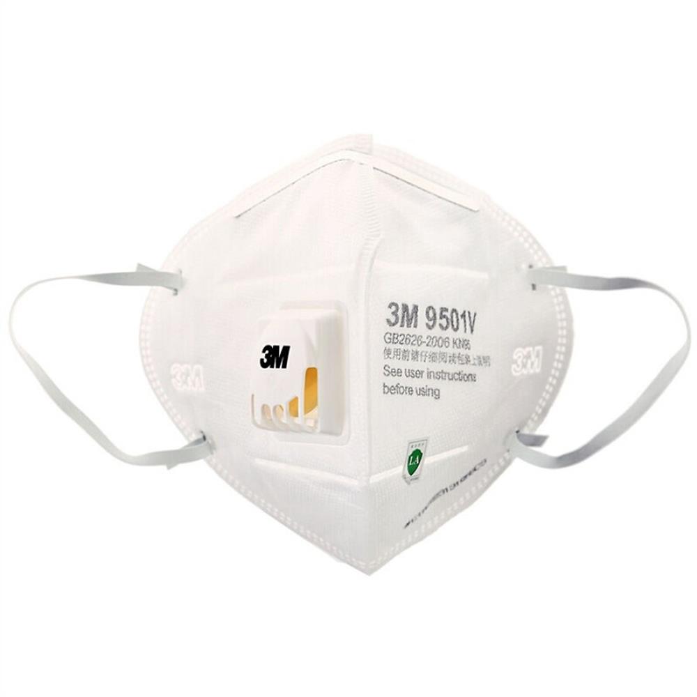 Khẩu trang chống bụi mịn PM2.5 và kháng khuẩn có van thở đạt chuẩn KN95 3M 9501V+ - có van 1 chiều, dễ thở, bảo vệ hô hấp