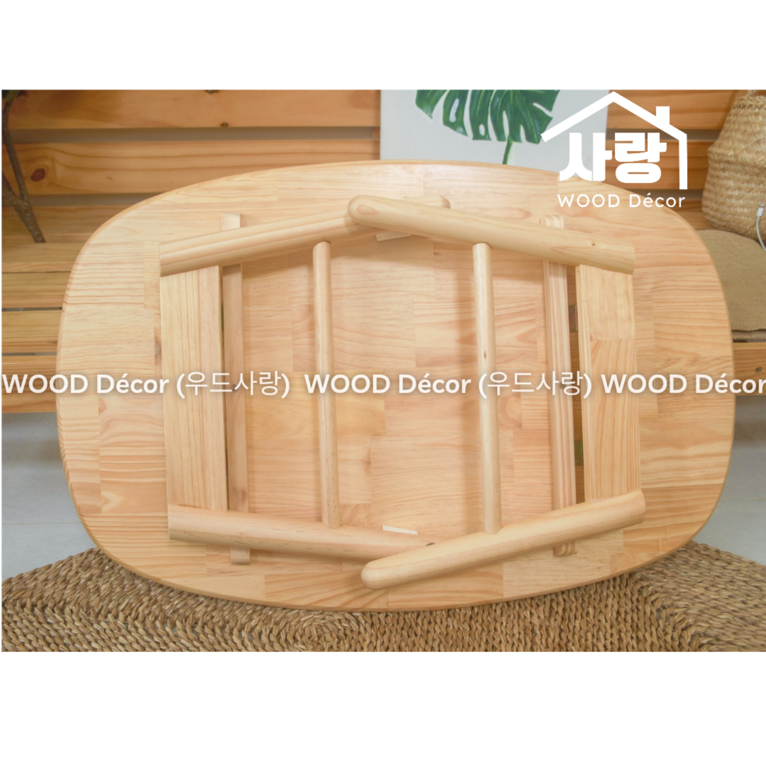 Bàn bệt gỗ gấp gọn phong cách Hàn Quốc FOLDING TABLE