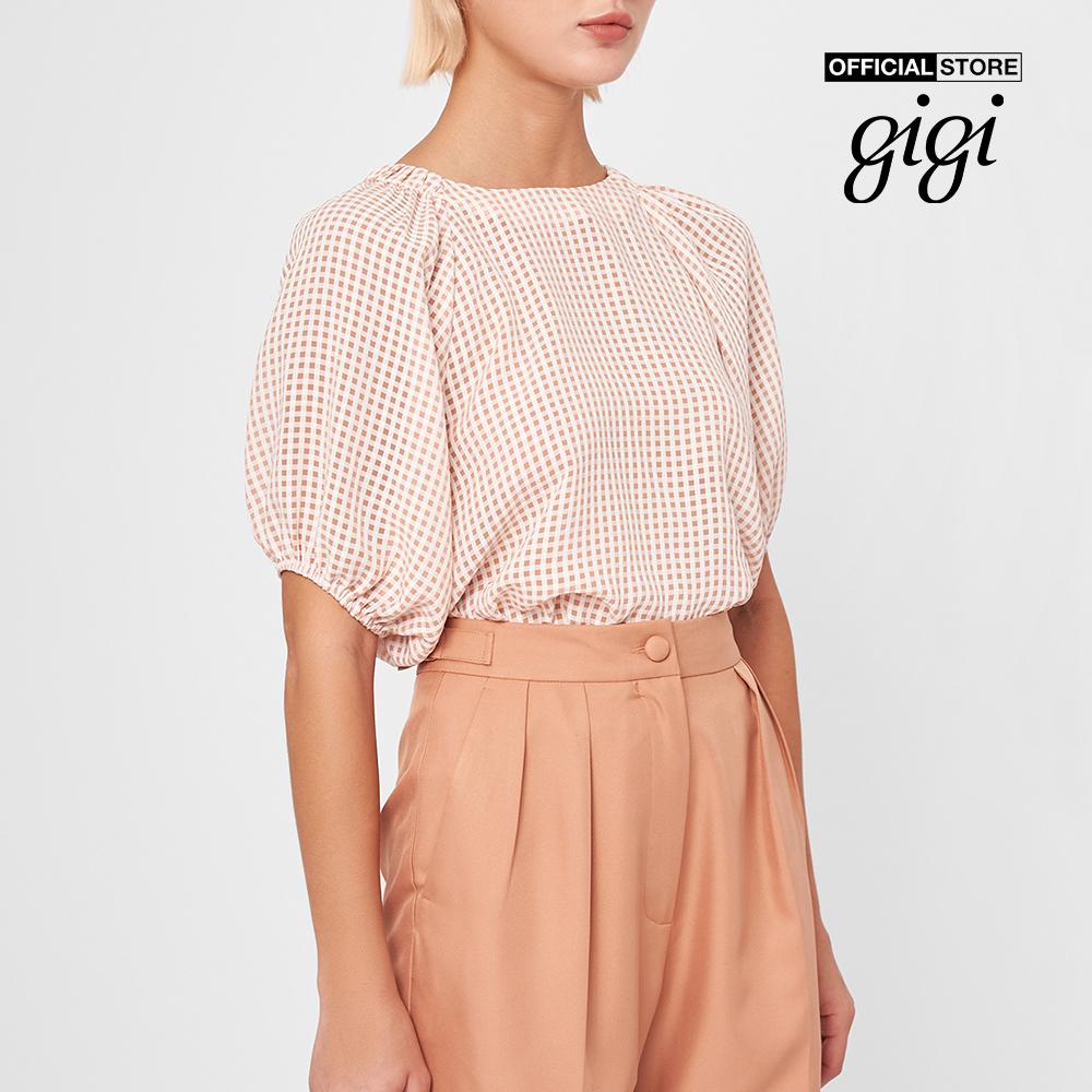 GIGI - Áo kiểu nữ cổ tròn tay phồng nữ tính G1108S211234