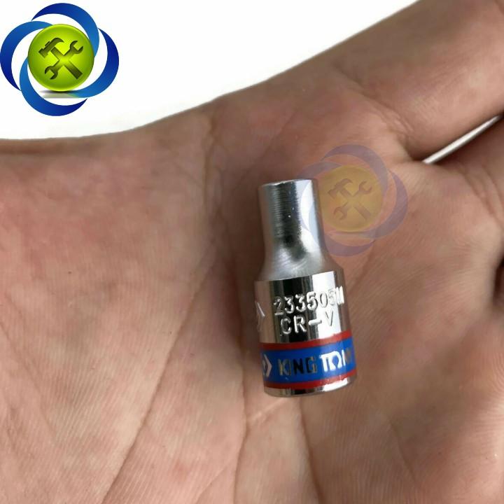 Tuýp 5mm 1/4 Kingtony 233505M loại ngắn 6 cạnh màu trắng