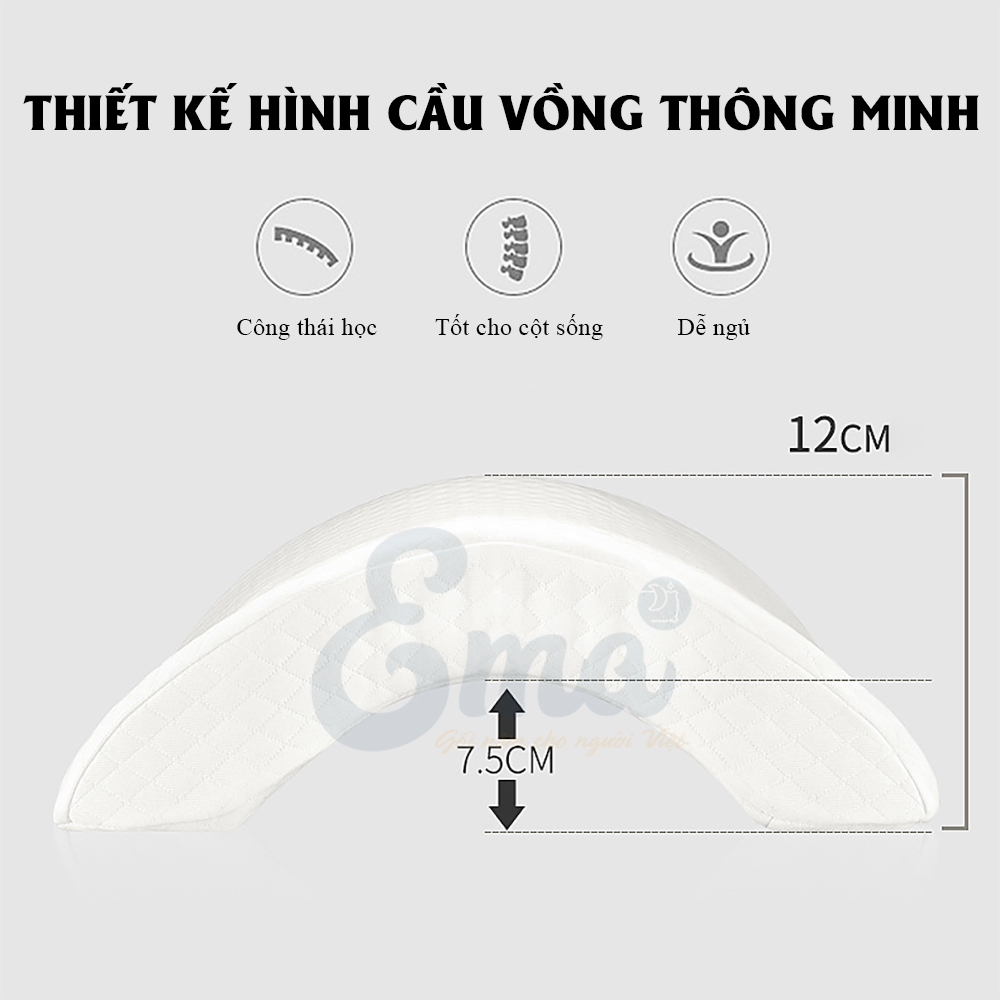 Gối cầu vồng đa năng EMA cho dân văn phòng - Thiết kế luồn tay thông minh không tê mỏi