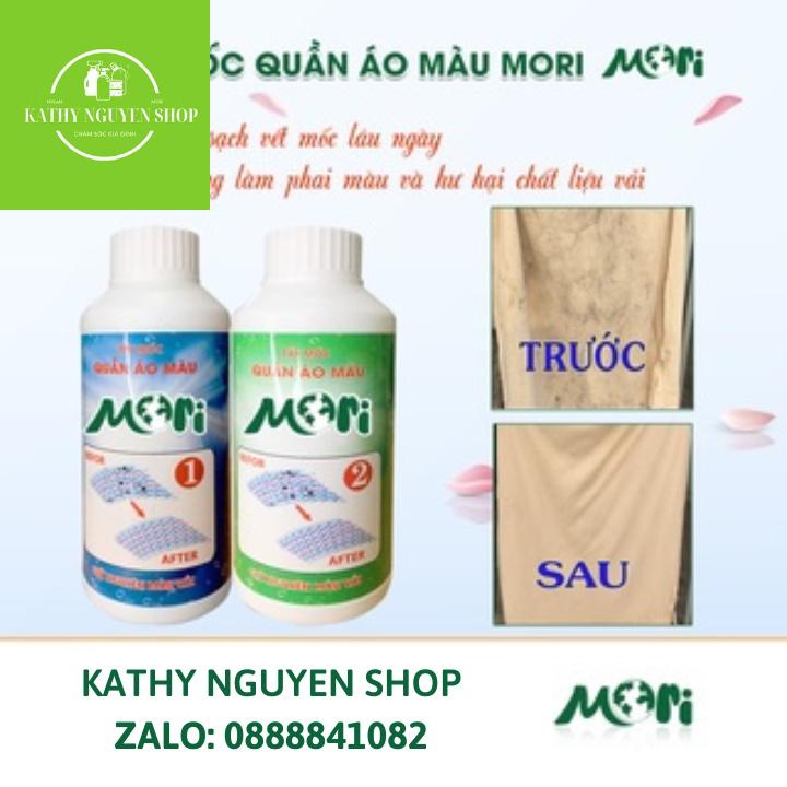 TẨY MỐC QUẦN ÁO MÀU MORI, TẨY SẠCH MỐC TRÊN QUẦN ÁO MÀ KHÔNG LÀM PHAI MÀU VẢ