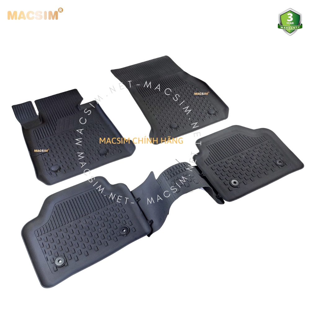Thảm lót sàn ô tô nhựa TPE Silicon F20-F21 BMW 1 Series 2011-2018 Black Nhãn hiệu Macsim
