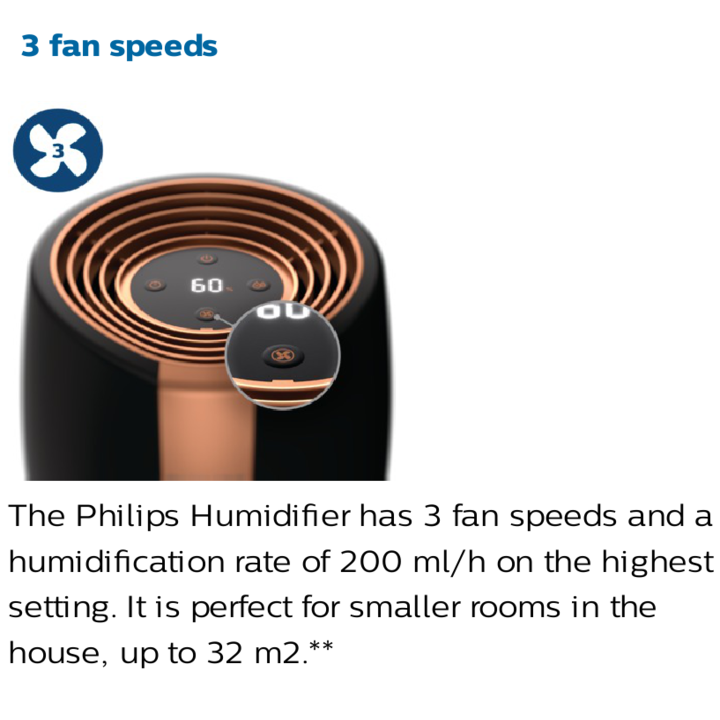 Máy Tạo Độ Ẩm Cao Cấp Philips HU2718/00 Hà Lan, Diện Tích 32㎡, Tích Hợp Hệ Thống Bốc Hơi Tiên Tiến, Công Nghệ NanoCloud - HÀNG NHẬP KHẨU