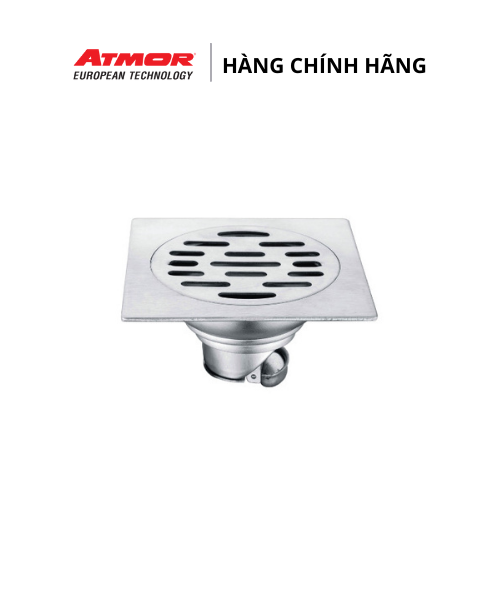 Phễu Thoát Sàn Nhà Tắm Inox Cao Cấp Chống Hôi ATMOR – AH001 (HÀNG CHÍNH HÃNG)