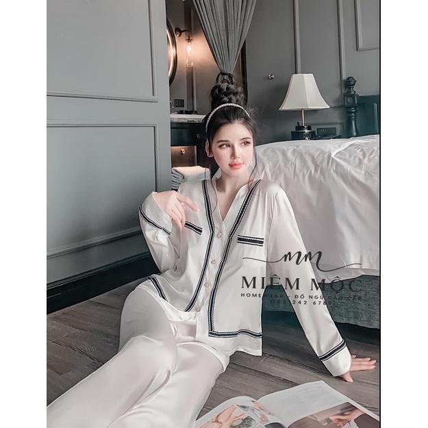 BỘ PIJAMA CỔ V QUẢNG CHÂU CAO CẤP