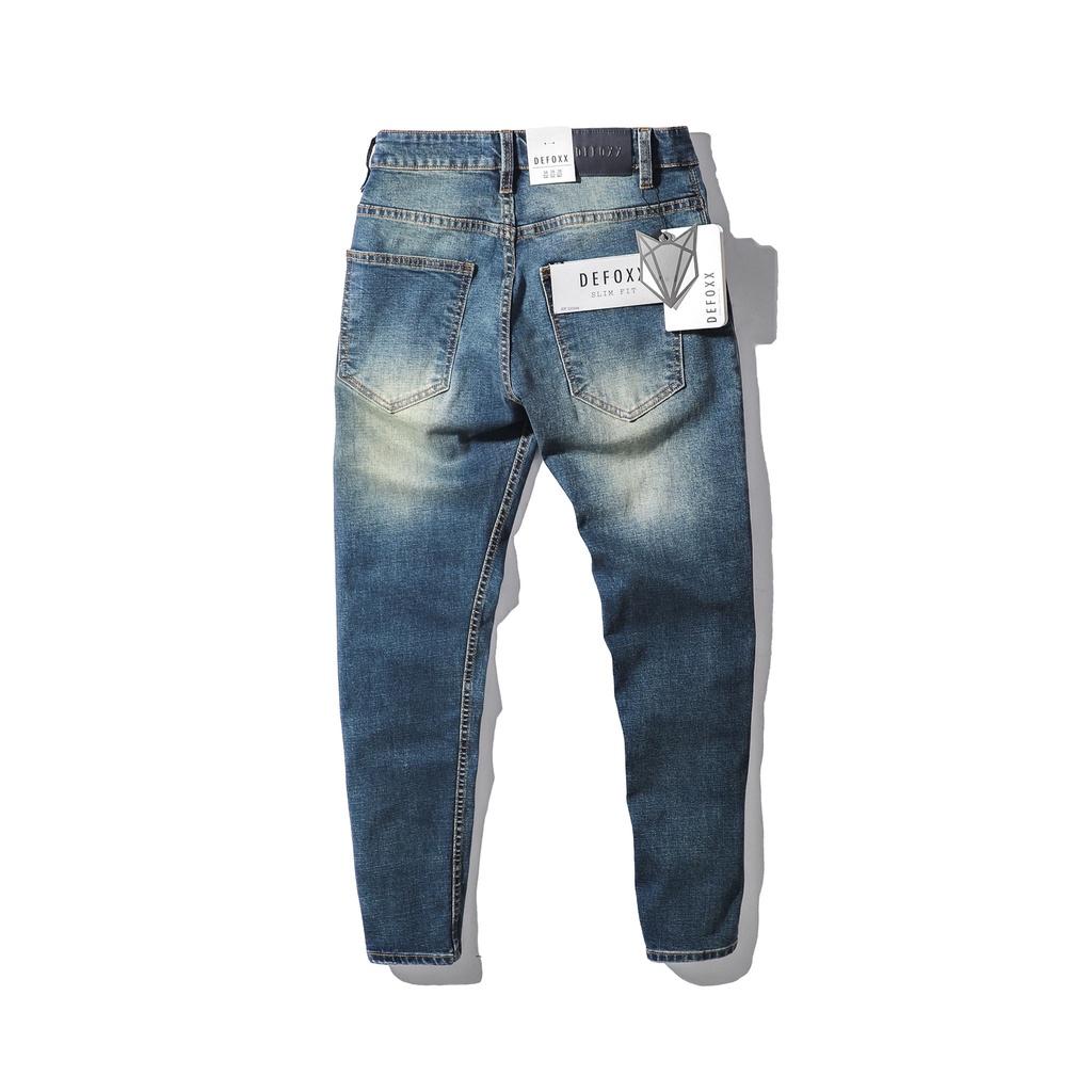Quần jean Xanh wash DF form slimfit - Quần jeans nam cao cấp 220546 | LASTORE MENSWEAR